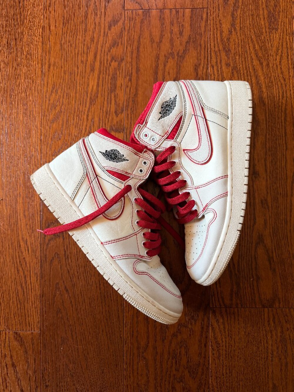 Nike Air Jordan 1 Retro High Phantom Gym Red GS 7.5Y / Women’s 9